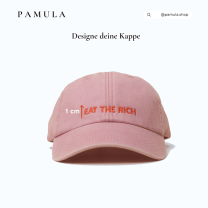 Personalisierte bestickte Vintage Cap mit Wunschtext & Wunschlogo