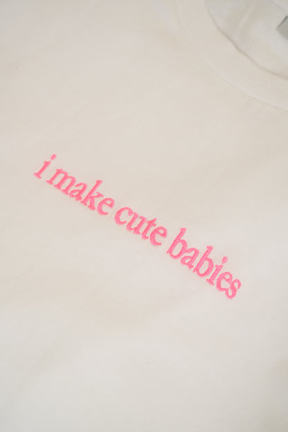 Bestickte i make cute babies T-Shirt – Bild 2