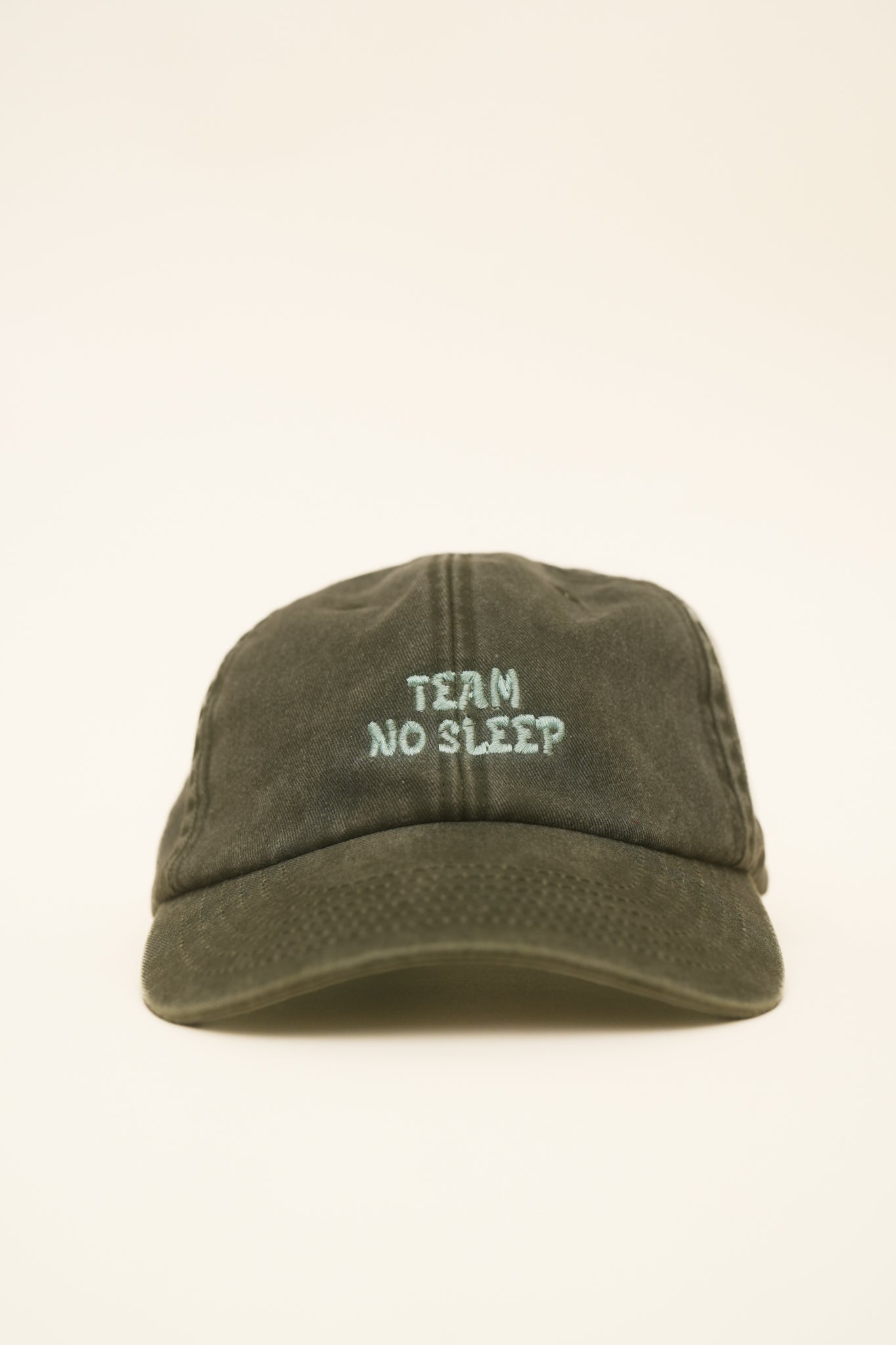 Bestickte Vintage team no sleep Cap