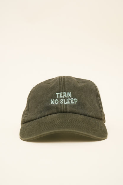 Bestickte Vintage team no sleep Cap