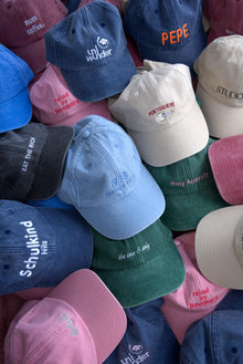 Personalisierte bestickte Vintage Kappe mit Wunschtext und Wunschlogo