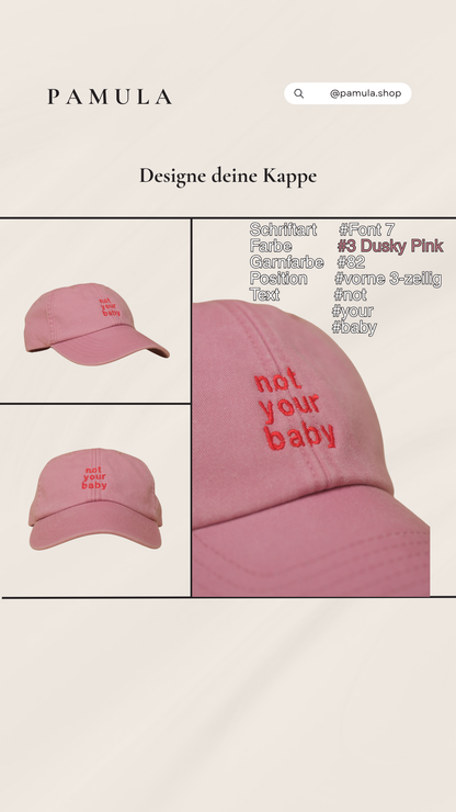 Personalisierte bestickte Vintage Cap mit Wunschtext & Wunschlogo – Bild 9