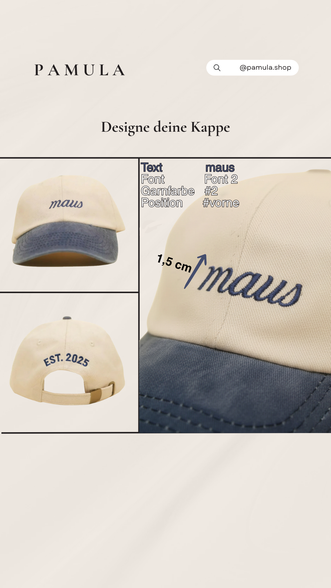 Bestickte Vintage 90's Maus Cap – Bild 8