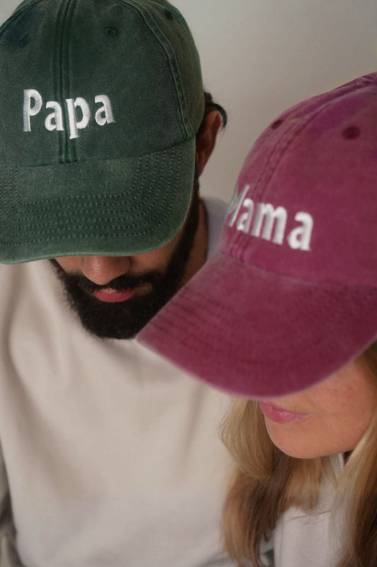 Bestickte Vintage Mama Papa Cap
