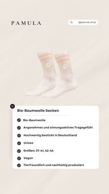 Personalisierte bestickte Socken aus Bio-Baumwolle mit Wunschtext – Bild 9
