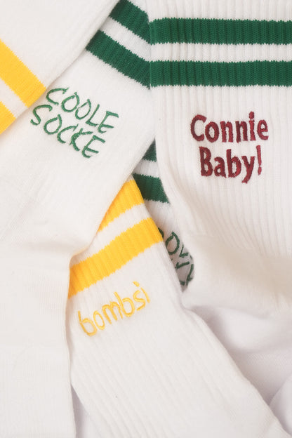 Personalisierte bestickte Socken aus Bio-Baumwolle mit Wunschtext – Bild 14