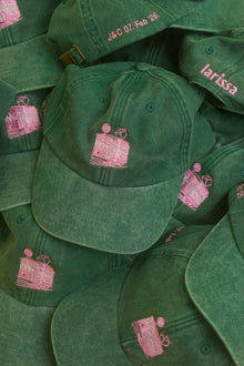 Personalisierte bestickte JGA Vintage Cap mit Wunschtext und Wunschlogo – Bild 3