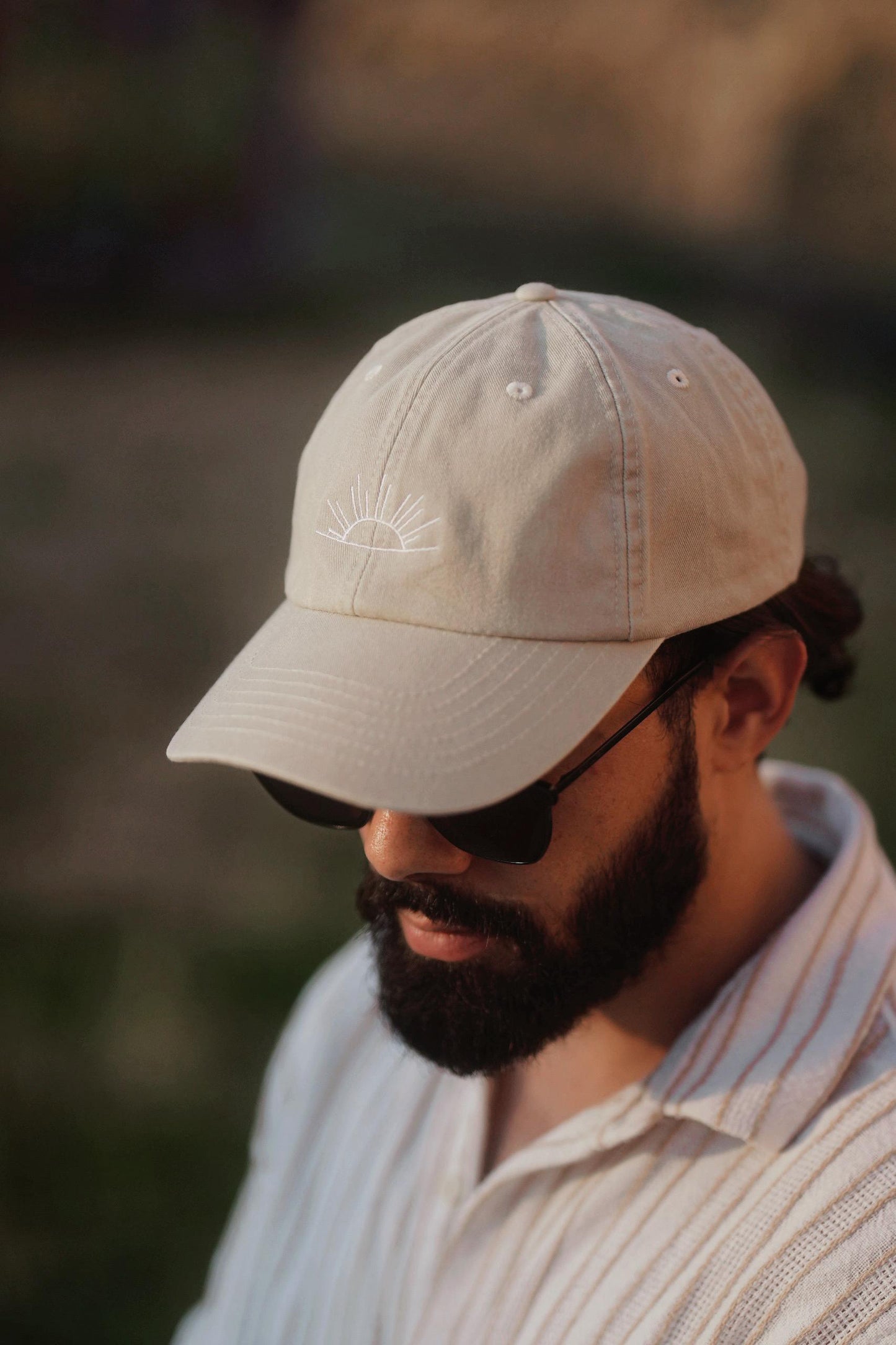 Vintage Boho Cap mit Sonnen-Stickerei – Bild 8