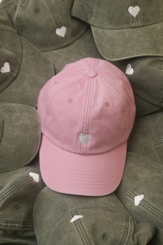 Bestickte Vintage Herz Cap