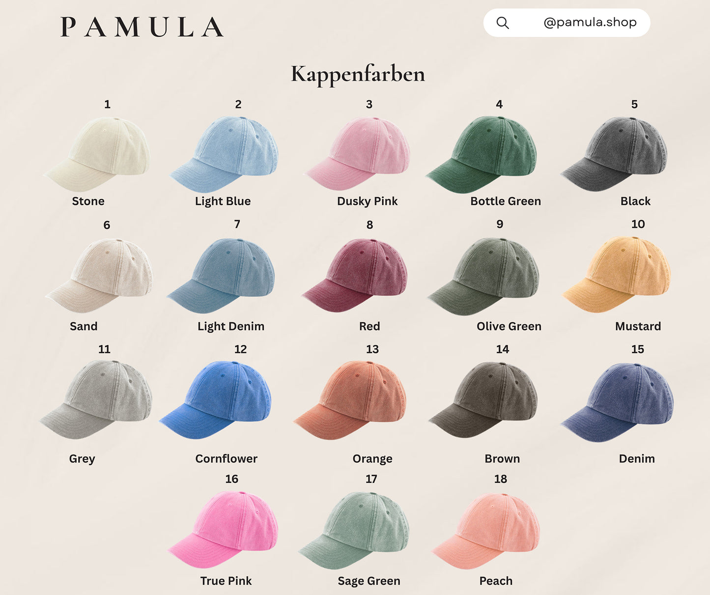 Personalisierte bestickte Vintage Cap mit Wunschtext & Wunschlogo