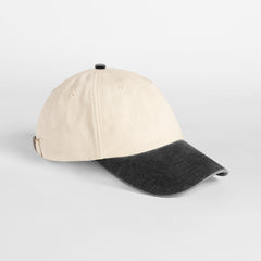 Natural Vintage Cap in Black, Vorderansicht