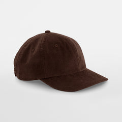 Cord Cap in Brown, Vorderansicht