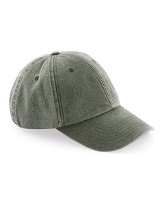 Vintage Cap in Olive, Vorderansicht