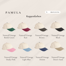 Personalisierte bestickte Vintage Baseball Kappe mit Wunschtext und Wunschlogo