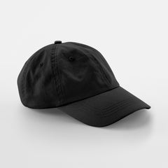 Dad Cap 6-Panel in Black, Vorderansicht