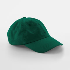 Dad Cap 6-Panel in Bottle Green, Vorderansicht