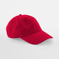 Dad Cap 6-Panel in Red, Vorderansicht