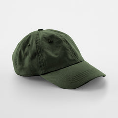 Dad Cap 6-Panel in Olive Green, Vorderansicht