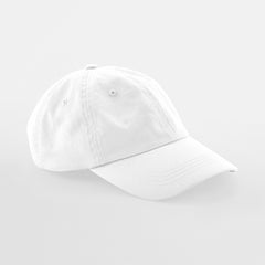Dad Cap 6-Panel in White, Vorderansicht