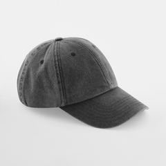 Vintage Kids Cap in Black, Vorderansicht