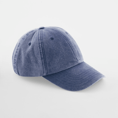 Vintage Kids Cap in Denim, Vorderansicht