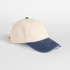 Natural Vintage Cap in Denim, Vorderansicht