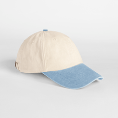 Natural Vintage Cap in Light Blue, Vorderansicht