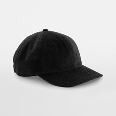 Cord Cap in Black, Vorderansicht