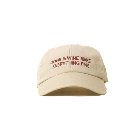 dogs & wine makes everything fine Cap