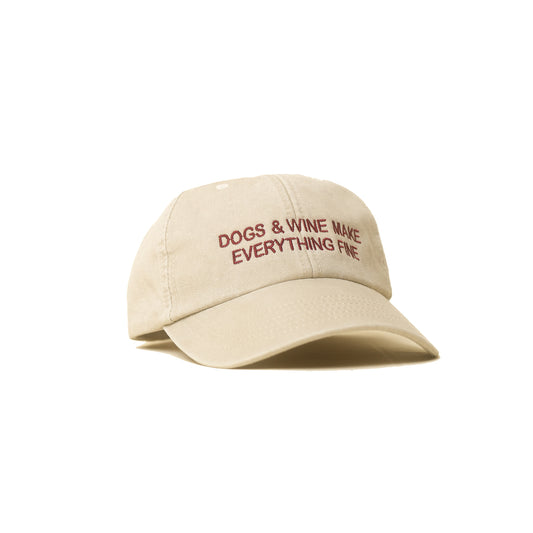 dogs & wine makes everything fine Cap