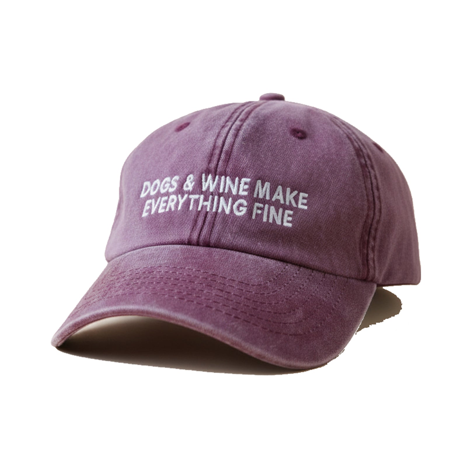 dogs & wine makes everything fine Cap
