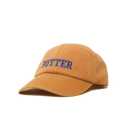 Mustard Vintage Cap mit blauem Schriftzug „Butter“ in seitlich