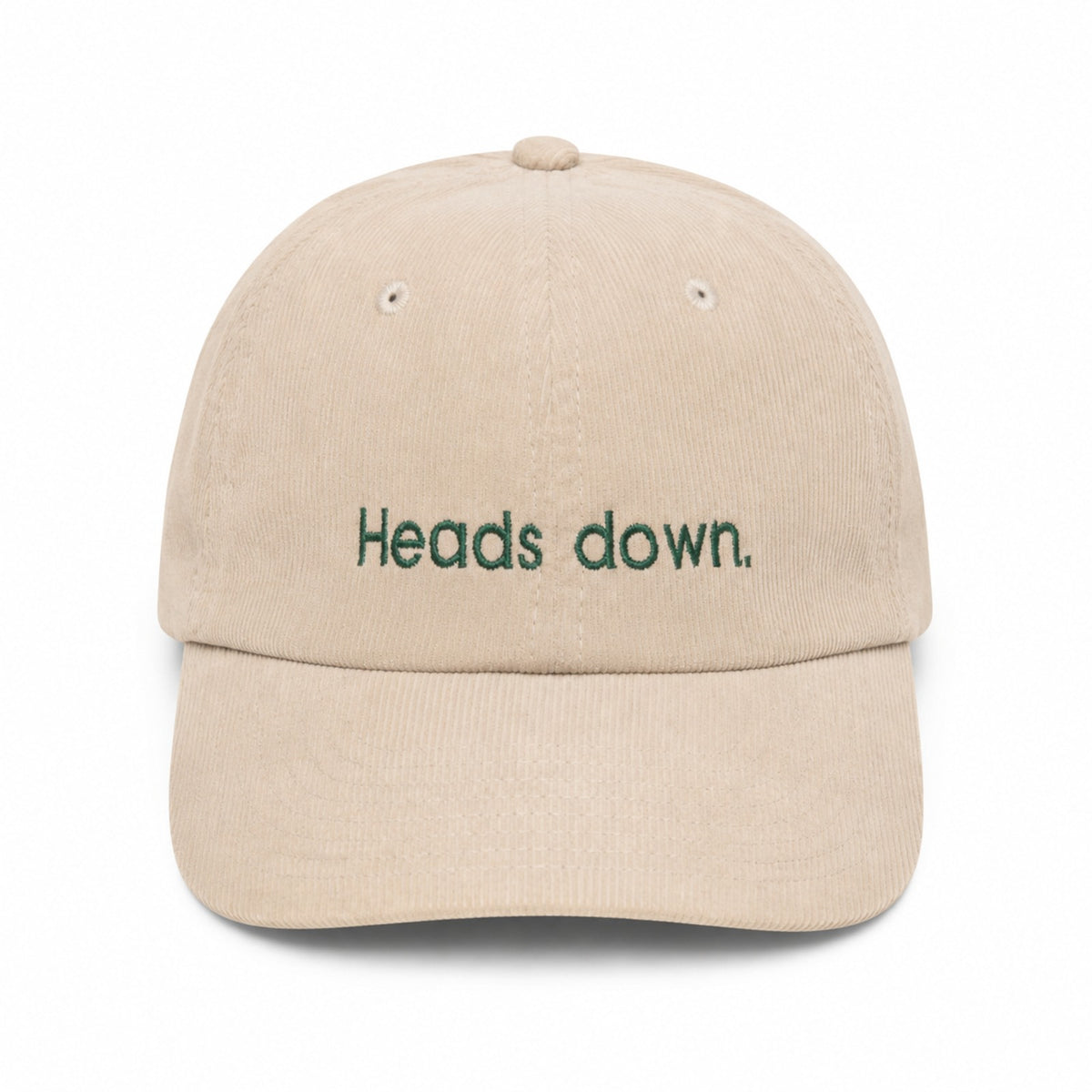Personalisierte bestickte Cord Cap mit Wunschtext & Wunschlogo