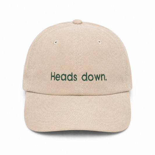 Personalisierte bestickte Cord Cap mit Wunschtext & Wunschlogo