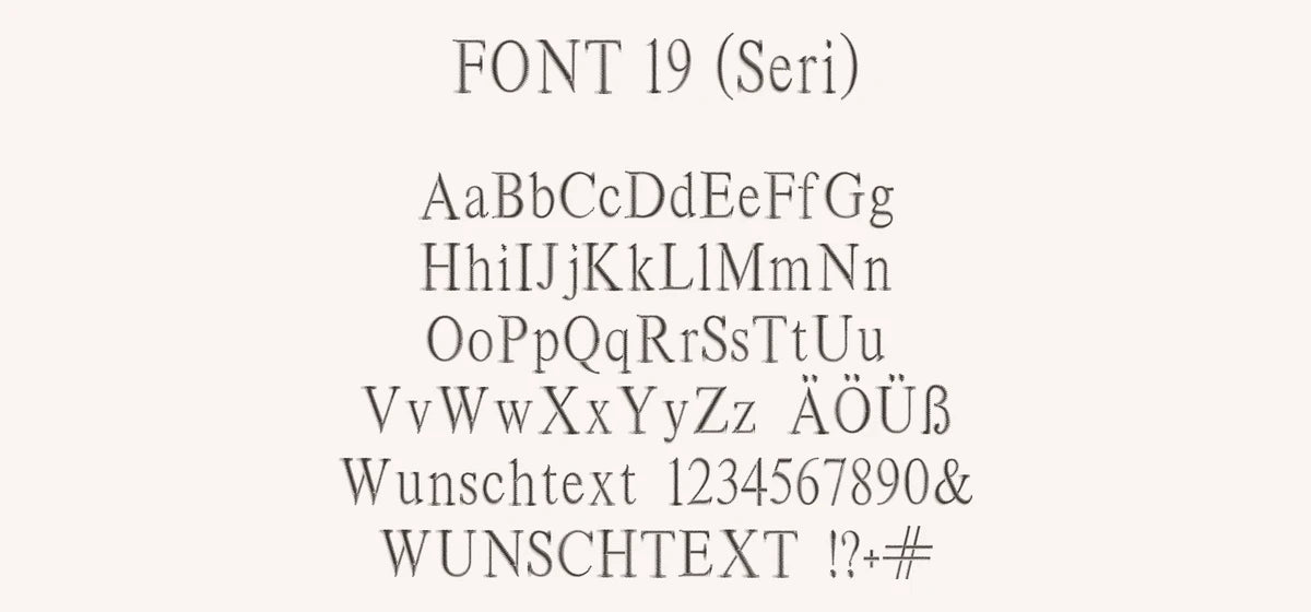 PAMULA Schriftart 19 Serif 2