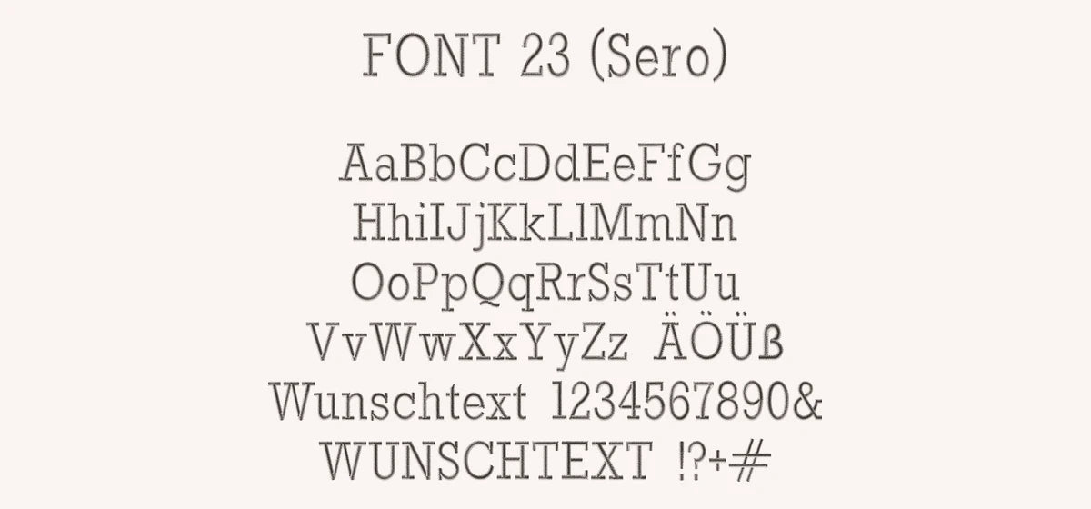 PAMULA Schriftart 23 Serif 3