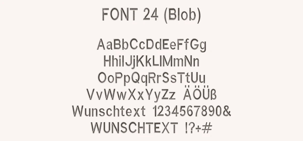 PAMULA Schriftart 24 Block 2