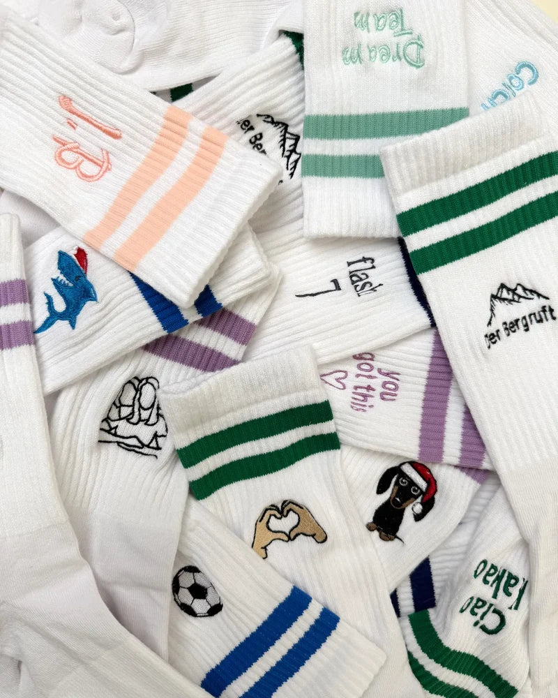 Socken besticken lassen
